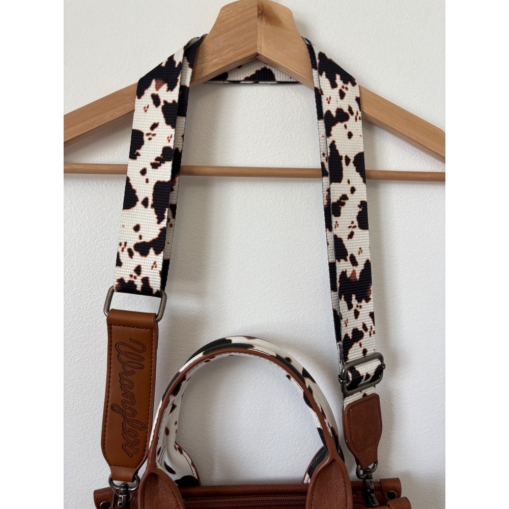 Montana West Wrangler Cow Print Crossbody Small Tote – NWT - Picture 3 of 10